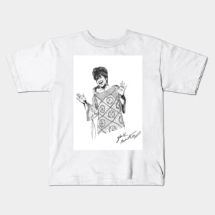 Franklin soul Original Ink Drawing Print Kids T-Shirt